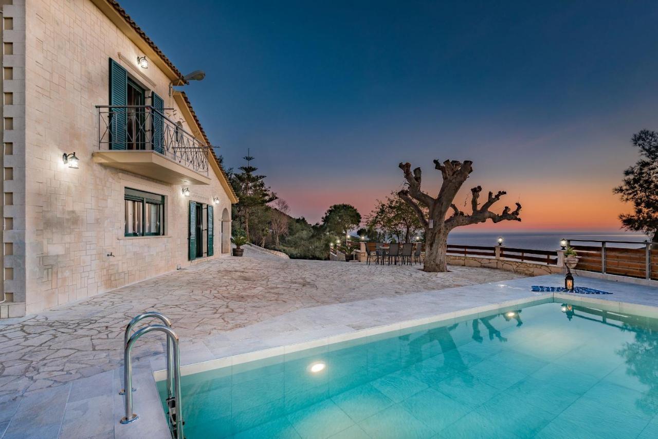 Villa Kanalos - Private Pool & Stunning Views, By Zantewize Каламакі Екстер'єр фото